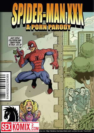 Порно комикс Человек паук XXX. Порно пародия.