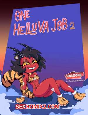 Порно комикс Helluva Boss. Одна адовая работенка. Часть 2. One Helluva Job. Sebasdono