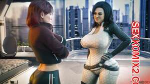 Порно комикс Mass Effect. Футашепард и Миранда