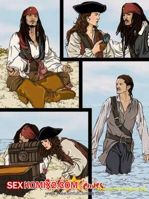 Порно комикс Пираты карибского моря