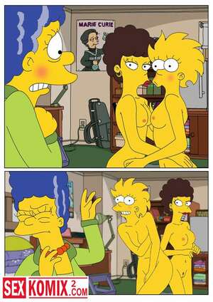 Порно комикс Симпсоны. Лиза и Мардж.