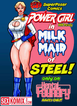 Порно комикс Супер позер. Молочная дева из стали. Английский.